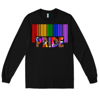 Black barcode pride Long Sleeve Tee - texasbilliewilder