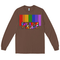 Chestnut barcode pride Long Sleeve Tee - texasbilliewilder