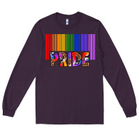Plum barcode pride Long Sleeve Tee - texasbilliewilder