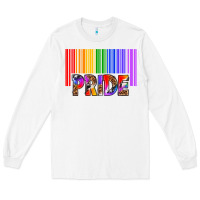 White barcode pride Long Sleeve Tee - texasbilliewilder