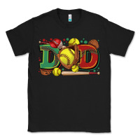 Black dad softball Classic Tee - Zillion Design Studio
