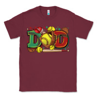 Burgundy dad softball Classic Tee - Zillion Design Studio
