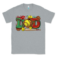 Heather Grey dad softball Classic Tee - Zillion Design Studio