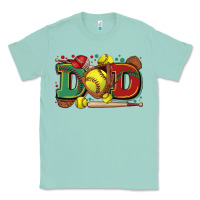 Seafoam dad softball Classic Tee - Zillion Design Studio