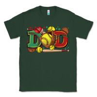 Sports Green dad softball Classic Tee - Zillion Design Studio