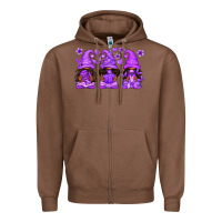 Chestnut Domestic Violence Warrior Afro Gnomes Zipper Hoodie - texasbilliewilder