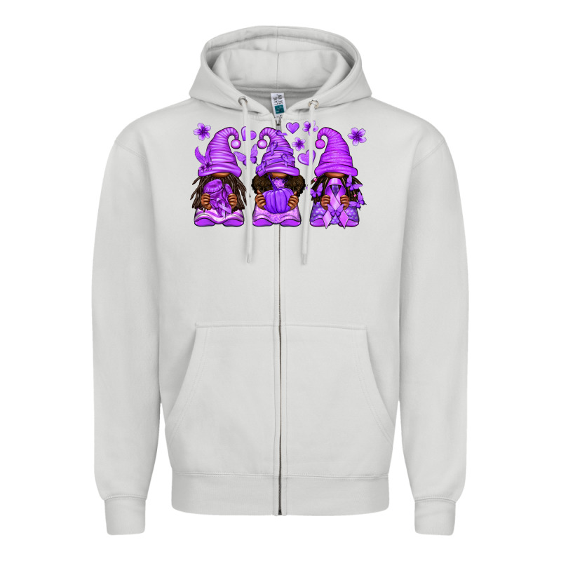 Domestic Violence Warrior Afro Gnomes Zipper Hoodie by texasbilliewilder | Teevron