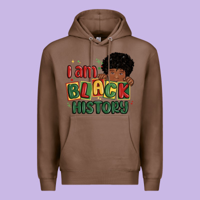I Am Black History Black Boy Premium Hoodie Designed By Maliassmallbusiness