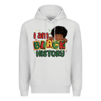 Dove Grey i am black history black boy Premium Hoodie - MaliasSmallBusiness