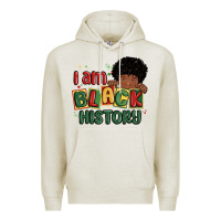 Oatmeal Heather i am black history black boy Premium Hoodie - MaliasSmallBusiness