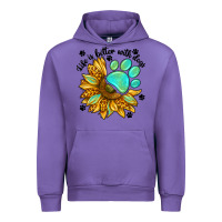 Tulip life is better with dogs Urban Hoodie - NancyCooperArtShop