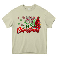 Mossy my first Christmas Heavy Core Tee - CowhideDigitalArt