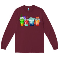 Tea Junkie Coffee Cups Long Sleeve Tee | Teevron