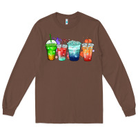 Chestnut tea junkie coffee cups Long Sleeve Tee - Zillion Design Studio