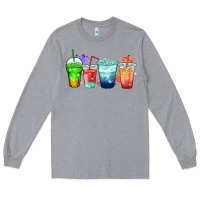 Heather Grey tea junkie coffee cups Long Sleeve Tee - Zillion Design Studio