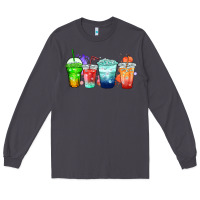 Smoke tea junkie coffee cups Long Sleeve Tee - Zillion Design Studio