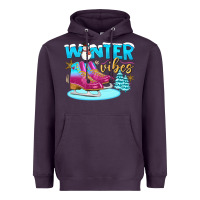 Plum winter vibes Heavyweight Hoodie - BundleAndBundleShop
