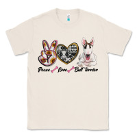 Natural peace love bull terrier Classic Tee - RanaPortraitStore