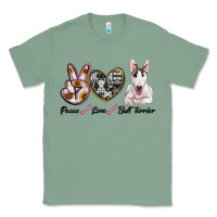 Sage peace love bull terrier Classic Tee - RanaPortraitStore