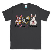 Smoke peace love bull terrier Classic Tee - RanaPortraitStore