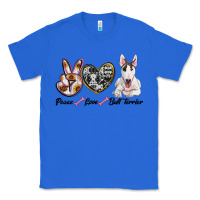 True Royal peace love bull terrier Classic Tee - RanaPortraitStore
