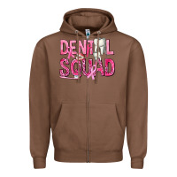 Chestnut Dental Squad with Teeth Zipper Hoodie - texasbilliewilder