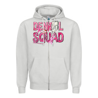 Dove Grey Dental Squad with Teeth Zipper Hoodie - texasbilliewilder