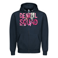 Navy Dental Squad with Teeth Zipper Hoodie - texasbilliewilder