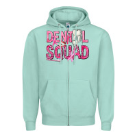 Seafoam Dental Squad with Teeth Zipper Hoodie - texasbilliewilder