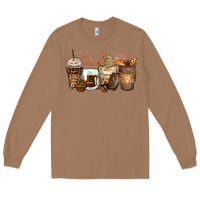 Toasted Coconut leopard coffee cups Long Sleeve Tee - Zillion Design Studio