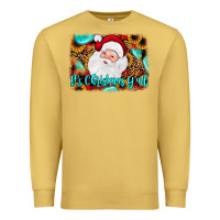 Antique Gold it's Christmas y'all background Premium Sweatshirt - JahusDesignShop