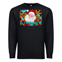 Black it's Christmas y'all background Premium Sweatshirt - JahusDesignShop