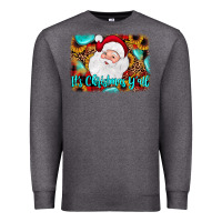 Charcoal Heather it's Christmas y'all background Premium Sweatshirt - JahusDesignShop