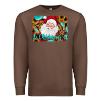 Chestnut it's Christmas y'all background Premium Sweatshirt - JahusDesignShop