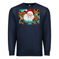 Navy it's Christmas y'all background Premium Sweatshirt - JahusDesignShop