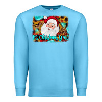 Ocean Blue it's Christmas y'all background Premium Sweatshirt - JahusDesignShop