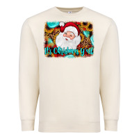 Sandshell it's Christmas y'all background Premium Sweatshirt - JahusDesignShop