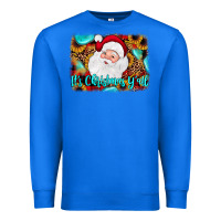 True Royal it's Christmas y'all background Premium Sweatshirt - JahusDesignShop