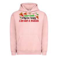 Pigment Salmon i cant make everyone happy i an not a pizza Urban Hoodie - MaliasSmallBusiness