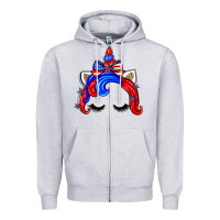 4th Of July Unicorn Zipper Hoodie | Teevron