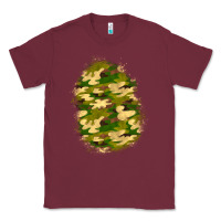 Burgundy camouflage patch 4 Classic Tee - BundleAndBundleShop