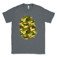 Charcoal Heather camouflage patch 4 Classic Tee - BundleAndBundleShop