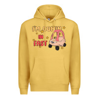 Antique Gold i'm comin in fast Premium Hoodie - MaliasSmallBusiness