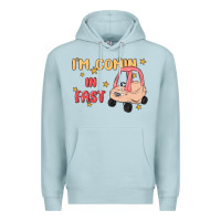 Blue Mist i'm comin in fast Premium Hoodie - MaliasSmallBusiness