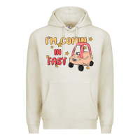 Oatmeal Heather i'm comin in fast Premium Hoodie - MaliasSmallBusiness
