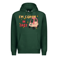 Sports Green i'm comin in fast Premium Hoodie - MaliasSmallBusiness