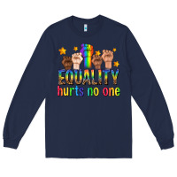 Navy equality hurts no one with fists Long Sleeve Tee - texasbilliewilder