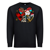 Black Christmas heart Premium Sweatshirt - JahusDesignShop