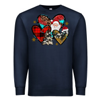 Navy Christmas heart Premium Sweatshirt - JahusDesignShop