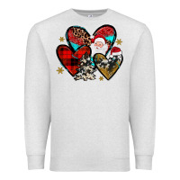 Oatmeal Heather Christmas heart Premium Sweatshirt - JahusDesignShop